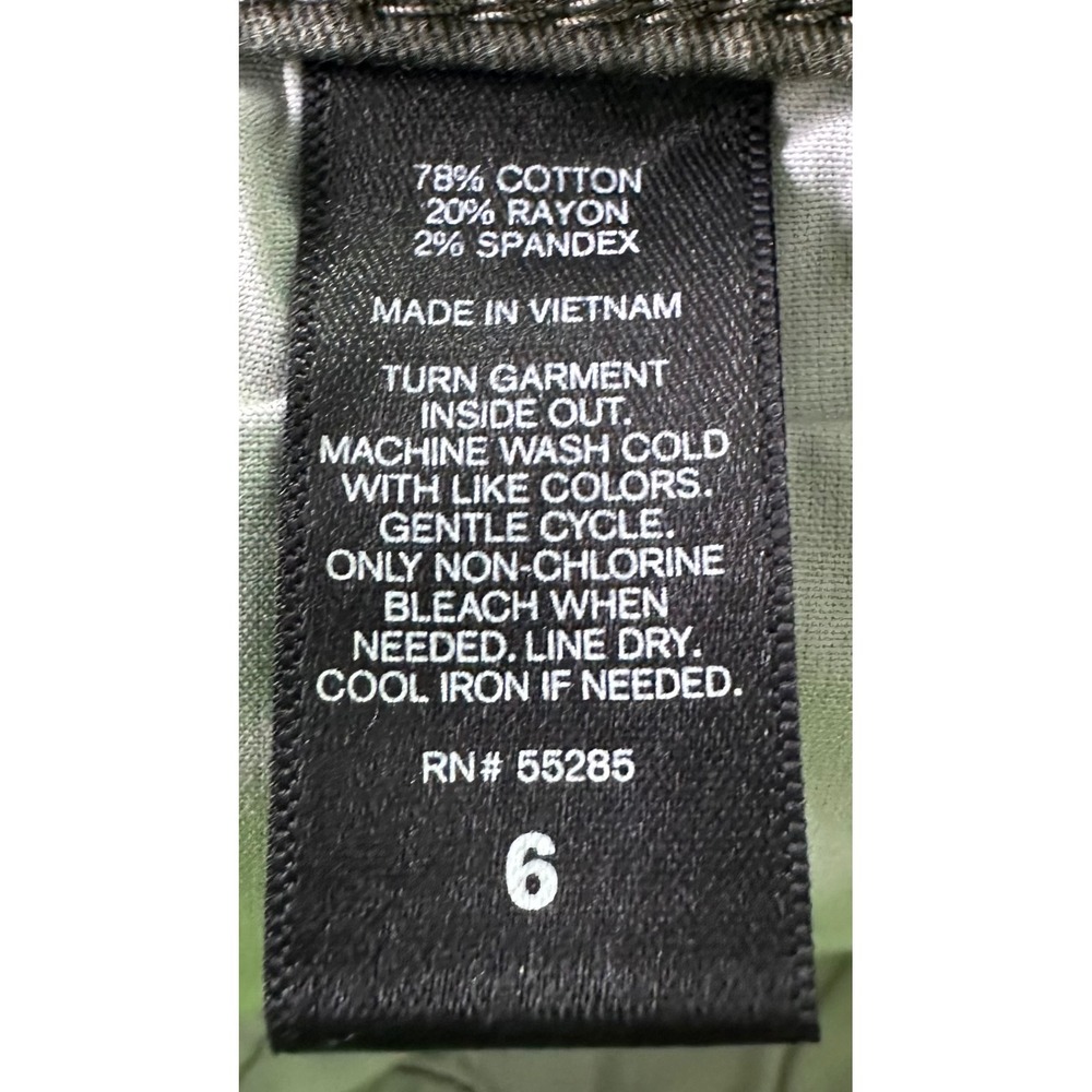 Express Camo Denim Mini Skirt Women Sz 6 Raw Hem Stretch Retro Y2K Cargo Utility - Picture 4 of 7